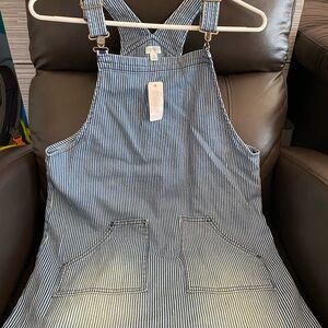GYMBOREE Conductor Denim Dress Overal New With Tags Size 14